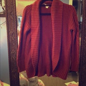 Red Cozy Cardigan